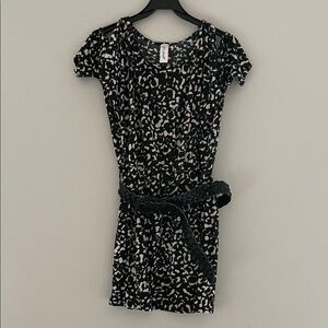 5th Culture Black and White‎ Patterned Mini Dress